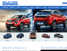 Tablet Screenshot of malikcars.com